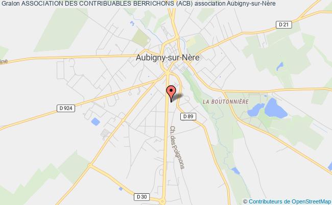 plan association Association Des Contribuables Berrichons (acb) Aubigny-sur-Nère