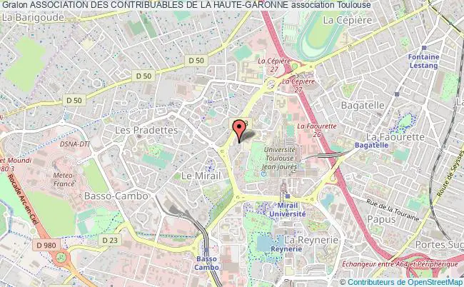 plan association Association Des Contribuables De La Haute-garonne Toulouse
