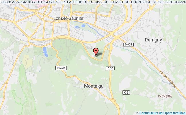 plan association Association Des Controles Laitiers Du Doubs, Du Jura Et Du Territoire De Belfort Lons-le-Saunier