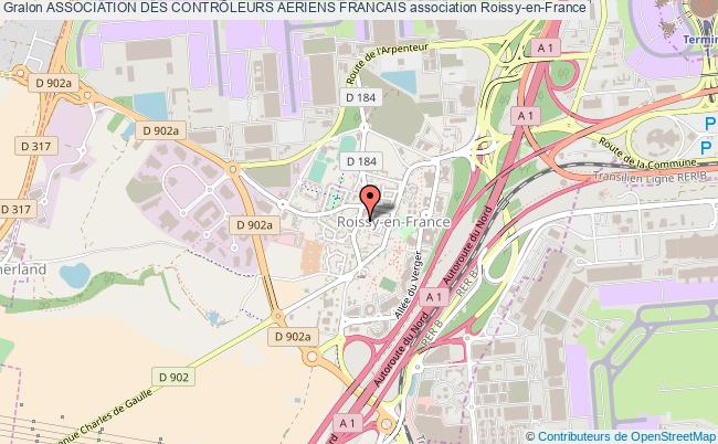 plan association Association Des ContrÔleurs Aeriens Francais Roissy-en-France