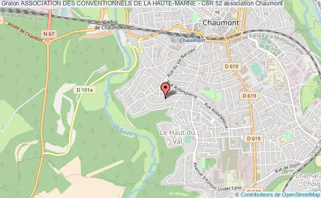 plan association Association Des Conventionnels De La Haute-marne - C6r 52 Chaumont