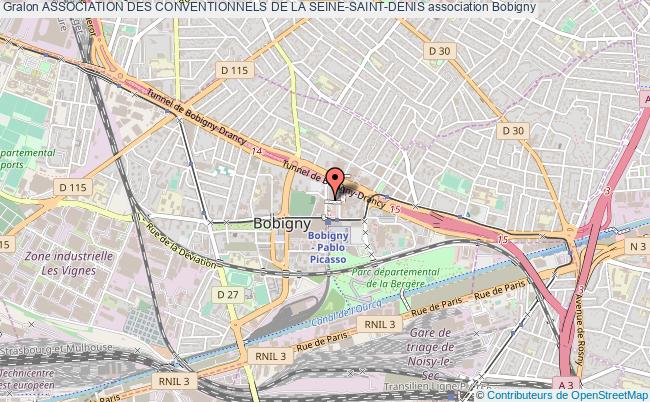 plan association Association Des Conventionnels De La Seine-saint-denis Bobigny