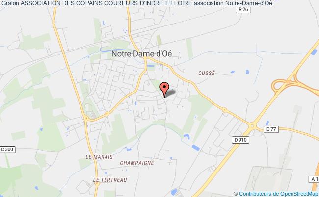 plan association Association Des Copains Coureurs D'indre Et Loire Notre-Dame-d'Oé