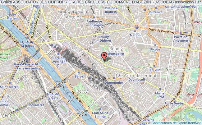 plan association Association Des Coproprietaires Bailleurs Du Domaine D'aguzan  - Ascobag Paris