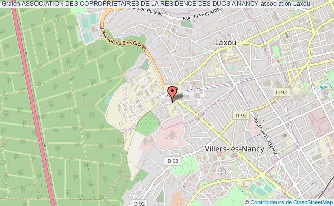 plan association Association Des Coproprietaires De La Residence Des Ducs A Nancy Laxou