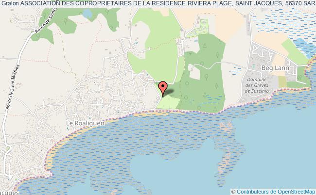 plan association Association Des Coproprietaires De La Residence Riviera Plage, Saint Jacques, 56370 Sarzeau Sarzeau