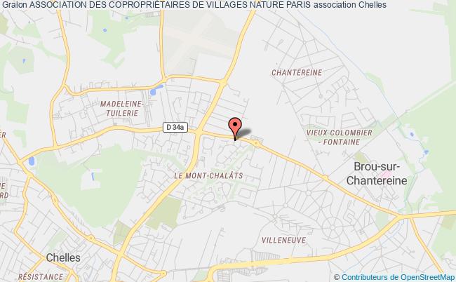 plan association Association Des CopropriÉtaires De Villages Nature Paris Chelles