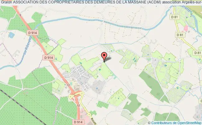 plan association Association Des Coproprietaires Des Demeures De La Massane (acdm) Argelès-sur-Mer
