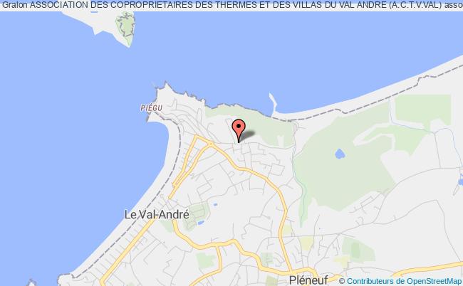 plan association Association Des Coproprietaires Des Thermes Et Des Villas Du Val Andre (a.c.t.v.val) 