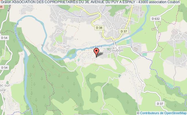 plan association Association Des Coproprietaires Du 36, Avenue Du Puy A Espaly - 43000 Coubon