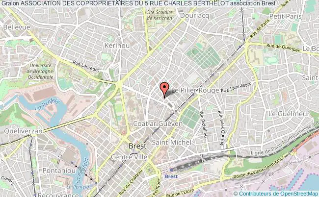 plan association Association Des Coproprietaires Du 5 Rue Charles Berthelot Brest