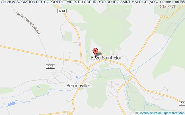 plan association Association Des CopropriÉtaires Du Coeur D'or Bourg-saint-maurice (acco) Bézu-Saint-Éloi