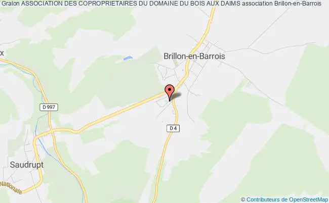 plan association Association Des Coproprietaires Du Domaine Du Bois Aux Daims Brillon-en-Barrois