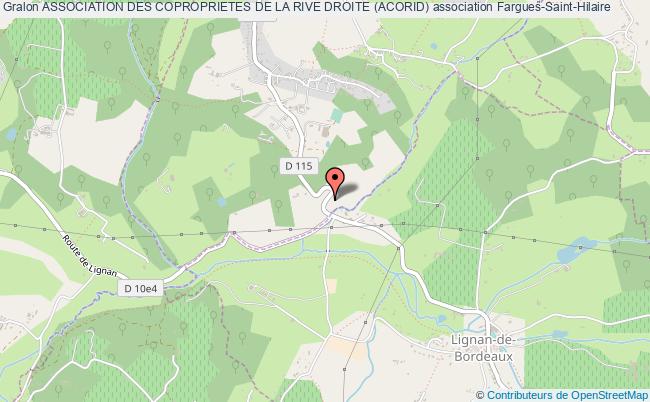 plan association Association Des Coproprietes De La Rive Droite (acorid) Fargues-Saint-Hilaire