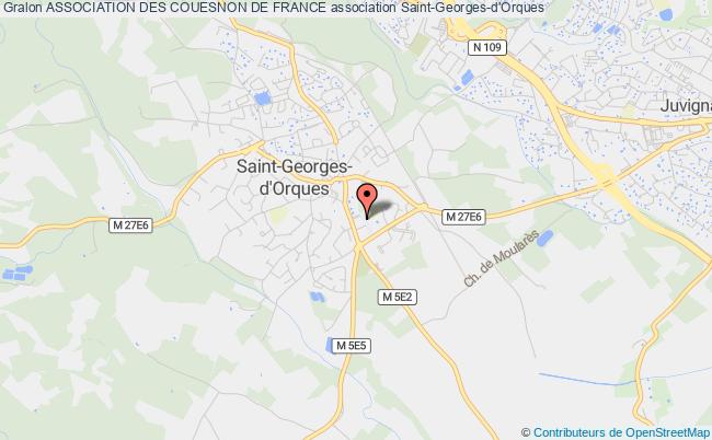 plan association Association Des Couesnon De France Saint-Georges-d'Orques