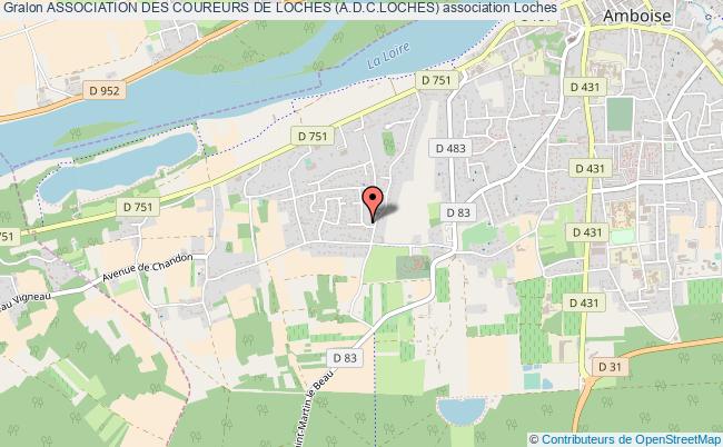 plan association Association Des Coureurs De Loches (a.d.c.loches) Loches