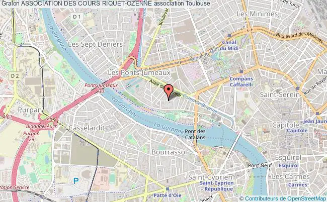 plan association Association Des Cours Riquet-ozenne Toulouse