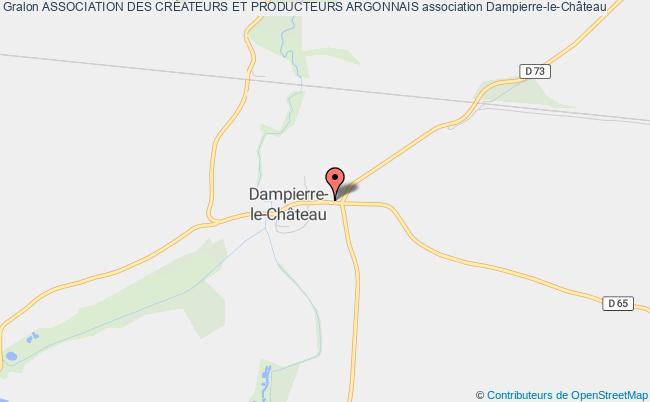 plan association Association Des CrÉateurs Et Producteurs Argonnais Dampierre-le-Château