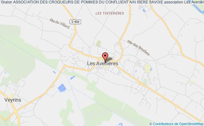 plan association Association Des Croqueurs De Pommes Du Confluent Ain Isere Savoie Les Avenières