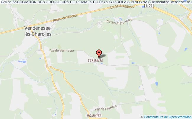plan association Association Des Croqueurs De Pommes Du Pays Charolais-brionnais Vendenesse-lès-Charolles