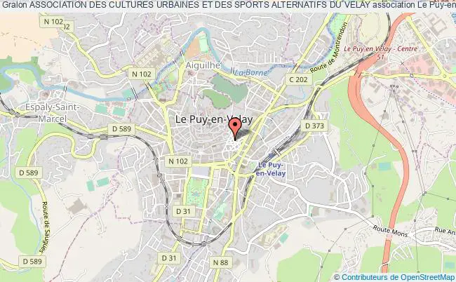 plan association Association Des Cultures Urbaines Et Des Sports Alternatifs Du Velay Le    Puy-en-Velay