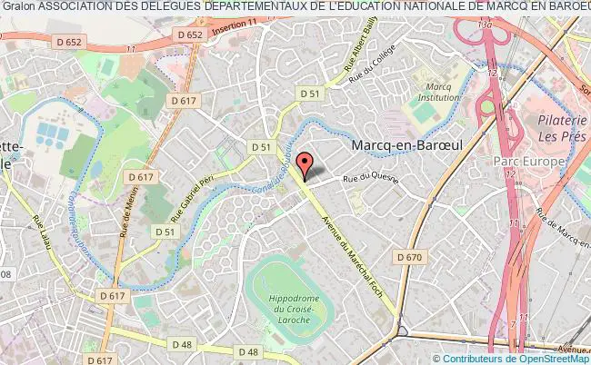ASSOCIATION DES DELEGUES DEPARTEMENTAUX DE L'EDUCATION NATIONALE DE MARCQ EN BAROEUL