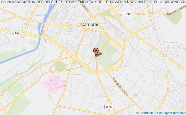 plan association Association Des Delegues Departementaux De L'education Nationale Pour La Circonscription De Cambrai Cambrai
