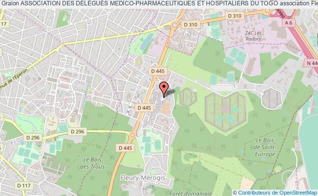 plan association Association Des DÉlÉguÉs Medico-pharmaceutiques Et Hospitaliers Du Togo Fleury-Mérogis