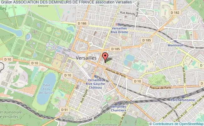 plan association Association Des Demineurs De France Versailles