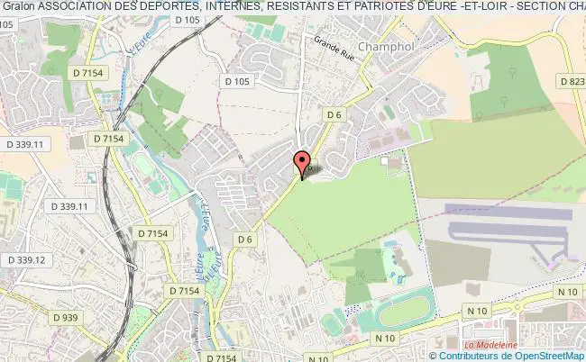 plan association Association Des Deportes, Internes, Resistants Et Patriotes D'eure -et-loir - Section Chartres-beauce Champhol