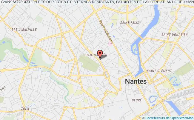 plan association Association Des Deportes Et Internes Resistants, Patriotes De La Loire Atlantique Nantes