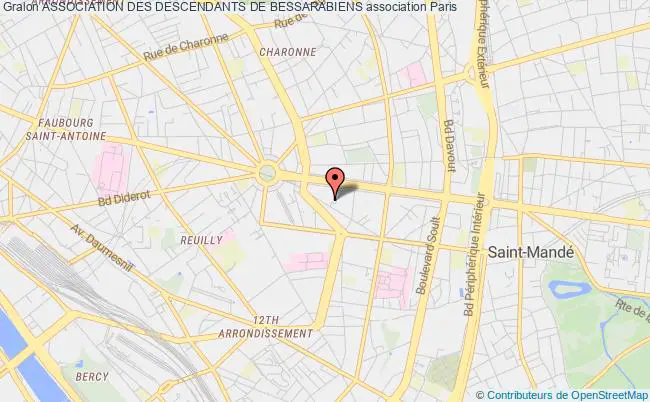 plan association Association Des Descendants De Bessarabiens PARIS