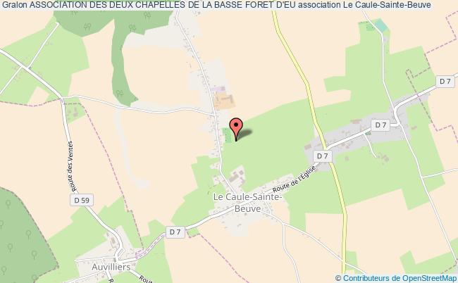 plan association Association Des Deux Chapelles De La Basse Foret D'eu Le    Caule-Sainte-Beuve