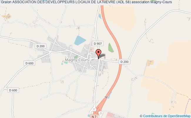 plan association Association Des Developpeurs Locaux De La Nievre (adl 58) Magny-Cours