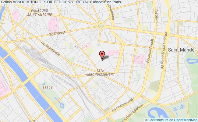 plan association Association Des Dieteticiens Liberaux Paris