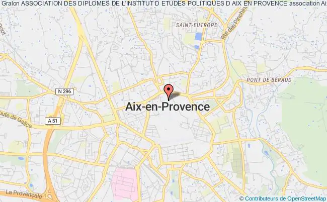 plan association Association Des Diplomes De L'institut D Etudes Politiques D Aix En Provence Aix-en-Provence