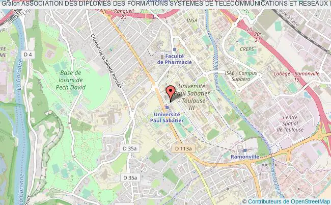 plan association Association Des Diplomes Des Formations Systemes De Telecommunications Et Reseaux Informatiques (world Wide Stri) Toulouse