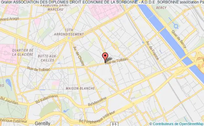 plan association Association Des Diplomes Droit Economie De La Sorbonne - A.d.d.e .sorbonne Paris