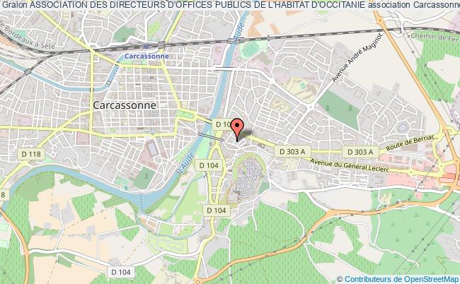 plan association Association Des Directeurs D'offices Publics De L'habitat D'occitanie Carcassonne