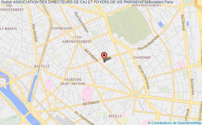 plan association Association Des Directeurs De Caj Et Foyers De Vie Parisiens Paris