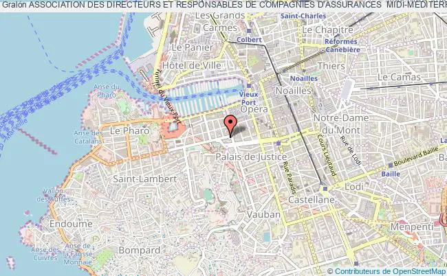 plan association Association Des Directeurs Et Responsables De Compagnies D'assurances  Midi-mediterranee (adreca) Marseille