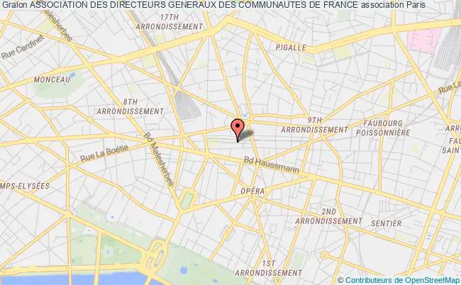 plan association Association Des Directeurs Generaux Des Communautes De France Paris