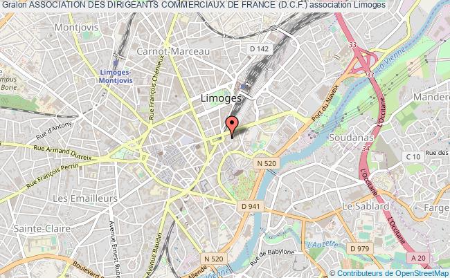 plan association Association Des Dirigeants Commerciaux De France (d.c.f.) Limoges