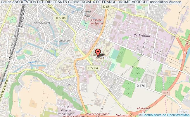 plan association Association Des Dirigeants Commerciaux De France Drome-ardeche Valence