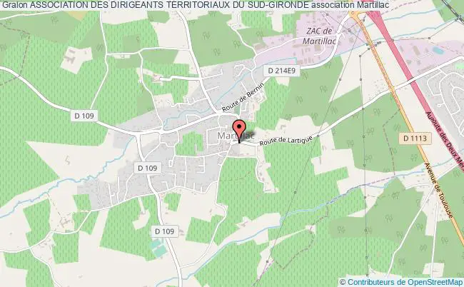 plan association Association Des Dirigeants Territoriaux Du Sud-gironde Martillac