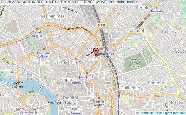 plan association Association Des Djs Et Artistes De France (adaf) Toulouse