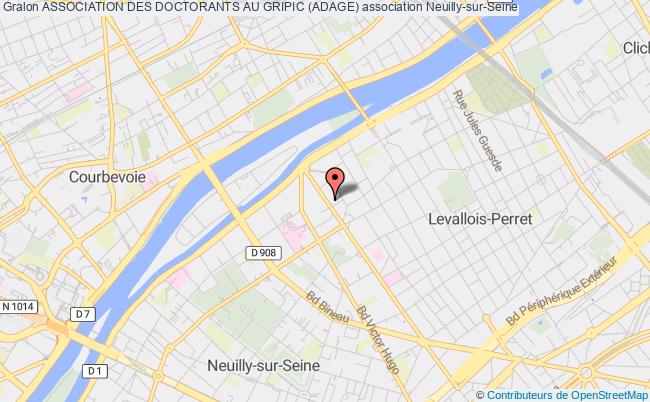 plan association Association Des Doctorants Au Gripic (adage) Neuilly-sur-Seine
