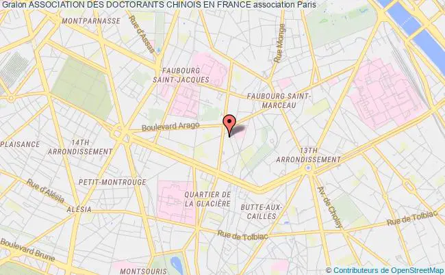 plan association Association Des Doctorants Chinois En France Paris