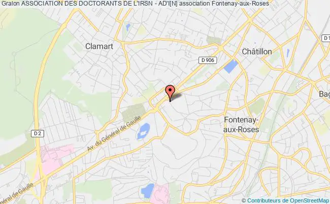plan association Association Des Doctorants De L'irsn - Ad'i[n] Fontenay-aux-Roses
