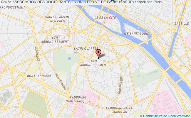 plan association Association Des Doctorants En Droit Prive De Paris 1 (addp) Paris
